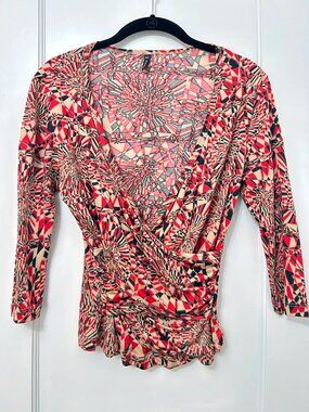 100% Silk Wrap blouse